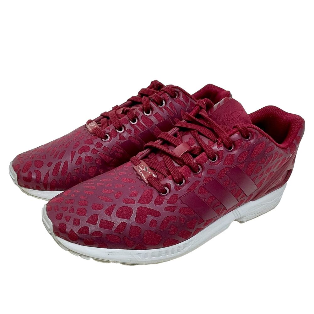 Adidas Torsion Running Shoes Men's 10 1/2 Burgundy 137.4=L.6.3